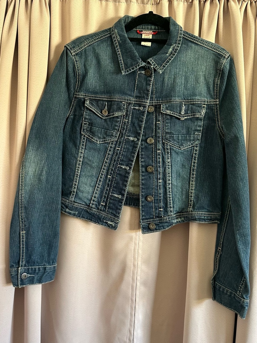 UNIONBAY Distressed Blue Denim Jacket
